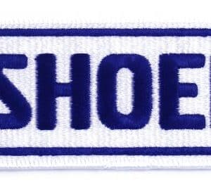 SHOEI Patch Base White, Logo Blue
